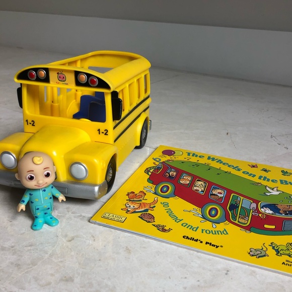 Other - Bundle of Musical School Bus/ Figure JJ Toy with Matching Book